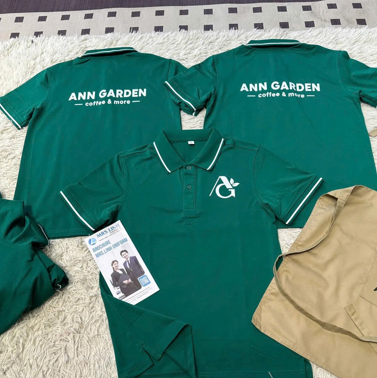 Feedback Áo Thun Polo 2026 | Đồng Phục Ann Garden Coffee & More | Mrs Linh Uniform