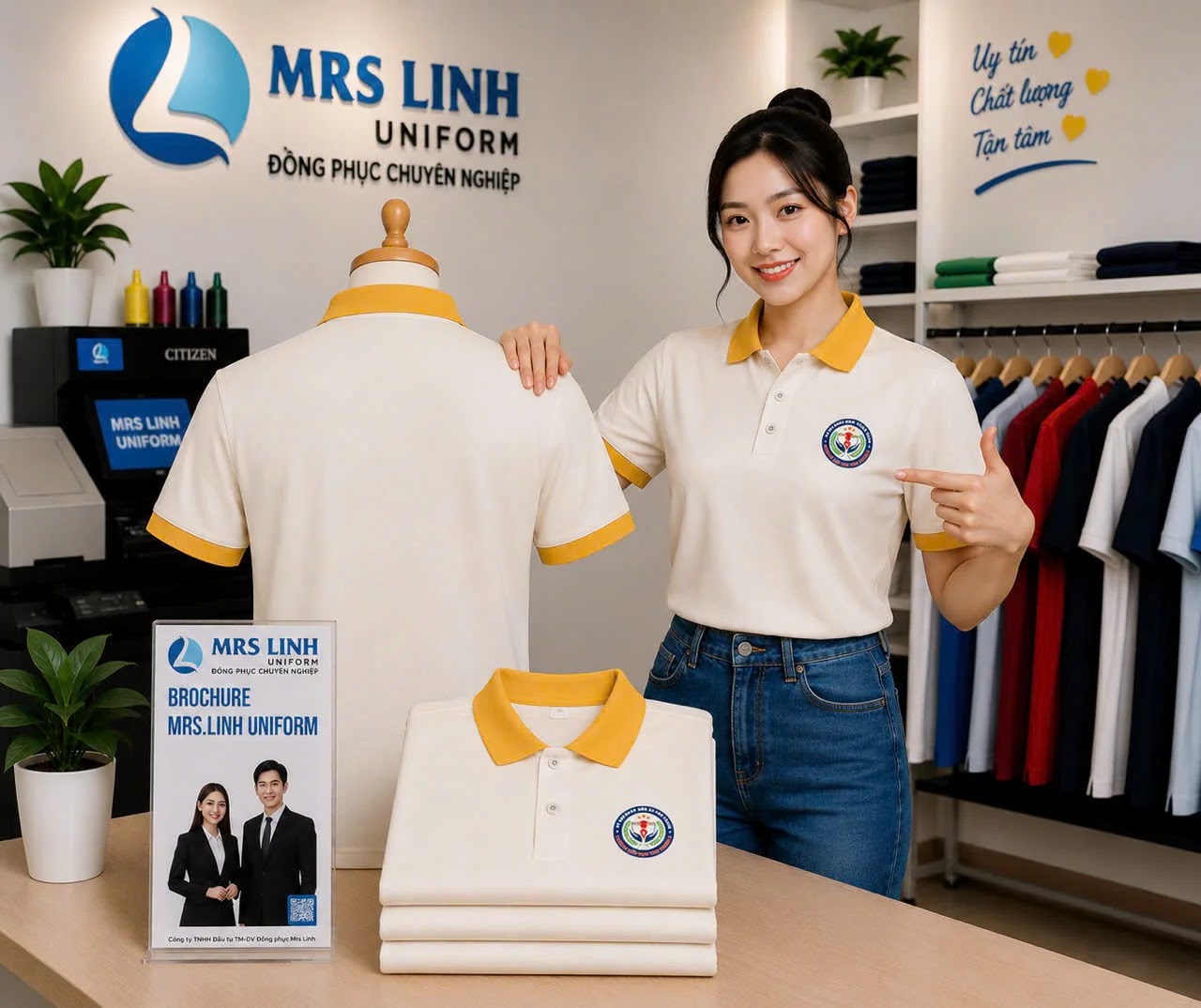 Feedback Đồng Phục Áo Thun Polo Mẫu 2026-20 khách tiêu biểu trong tháng của Mrs LInh Uniform