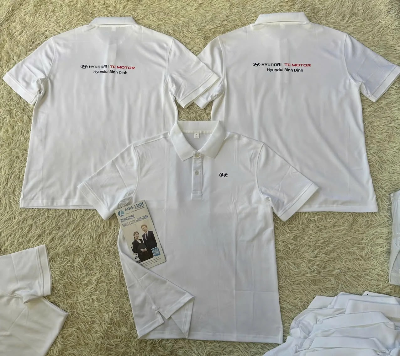 Áoo thun polo đồng phục khách hàng đã triển khai trong tháng 8