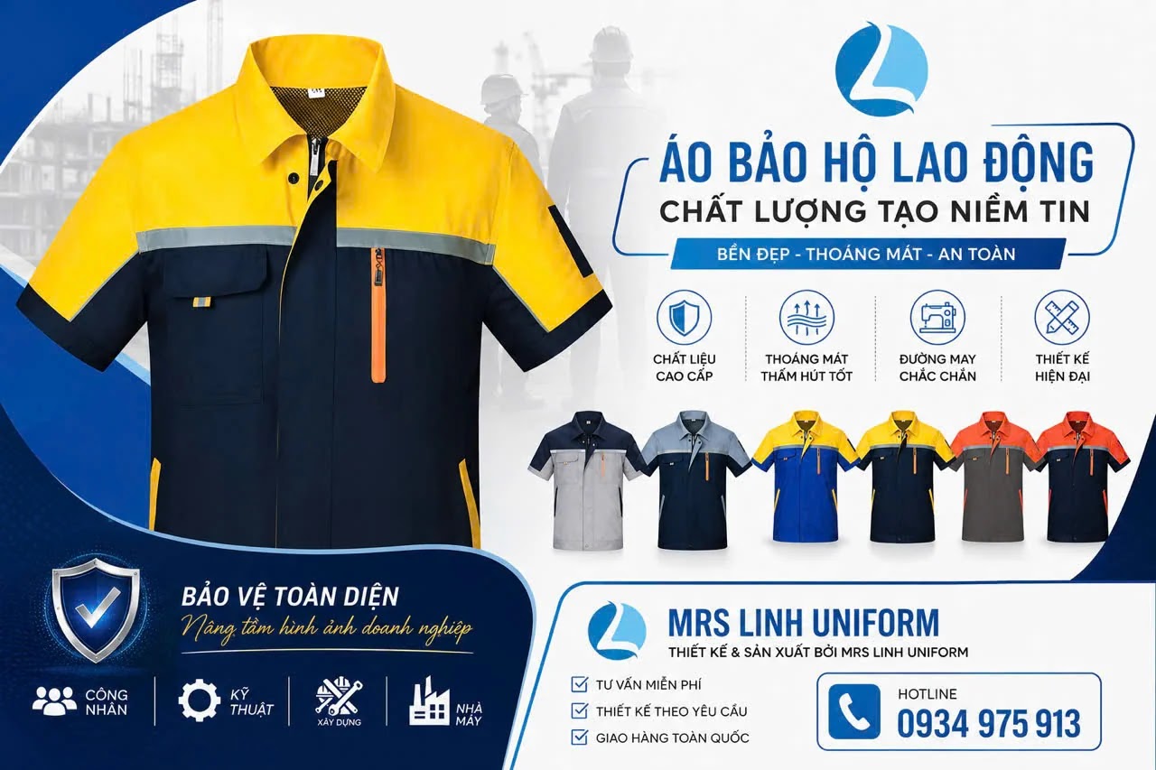 Áo Bảo Hộ Lao Động Cao Cấp 2026 | Thiết Kế Theo Yêu Cầu