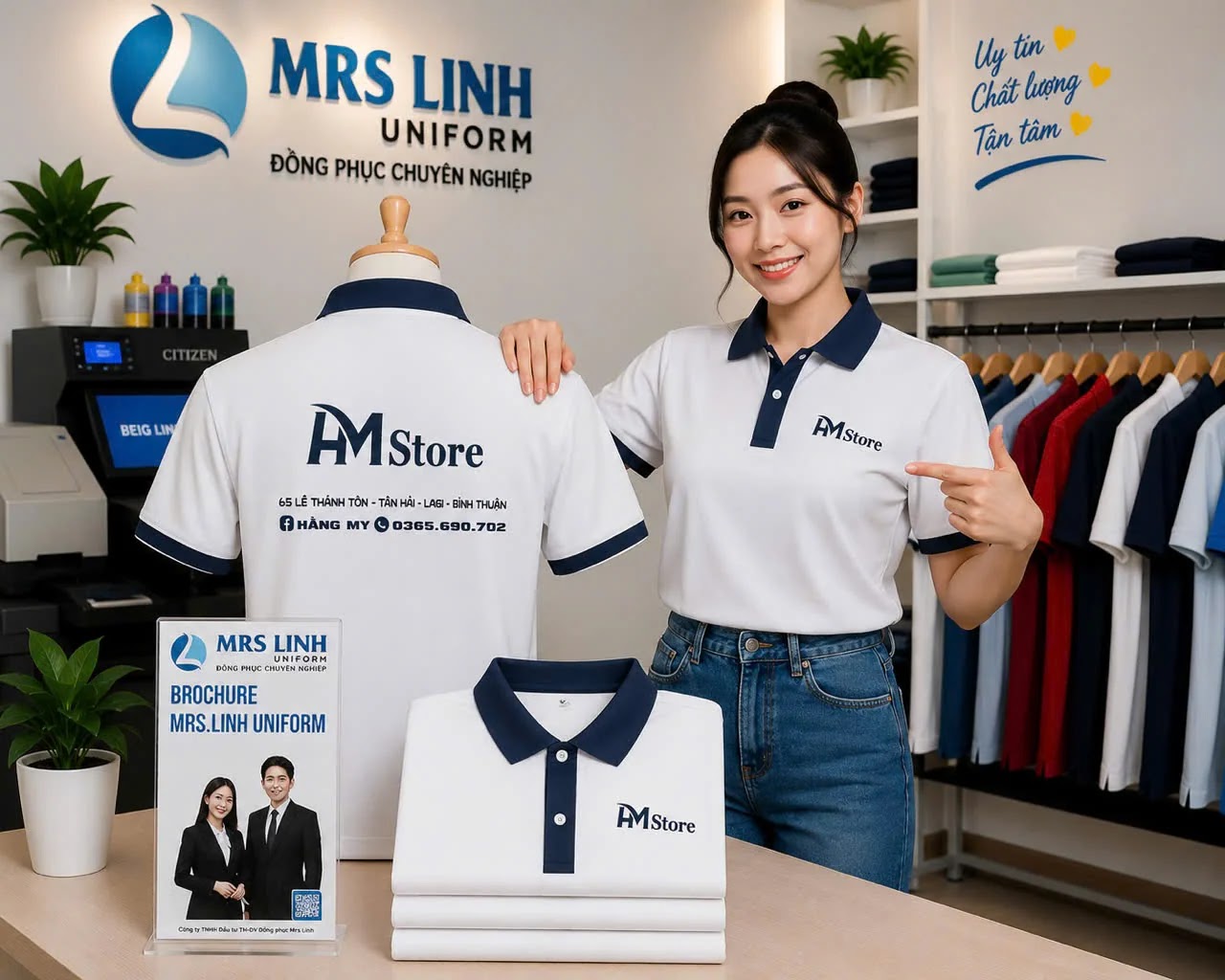 Feedback Đồng Phục Áo Thun Polo Mẫu 2026-20 khách tiêu biểu trong tháng của Mrs LInh Uniform