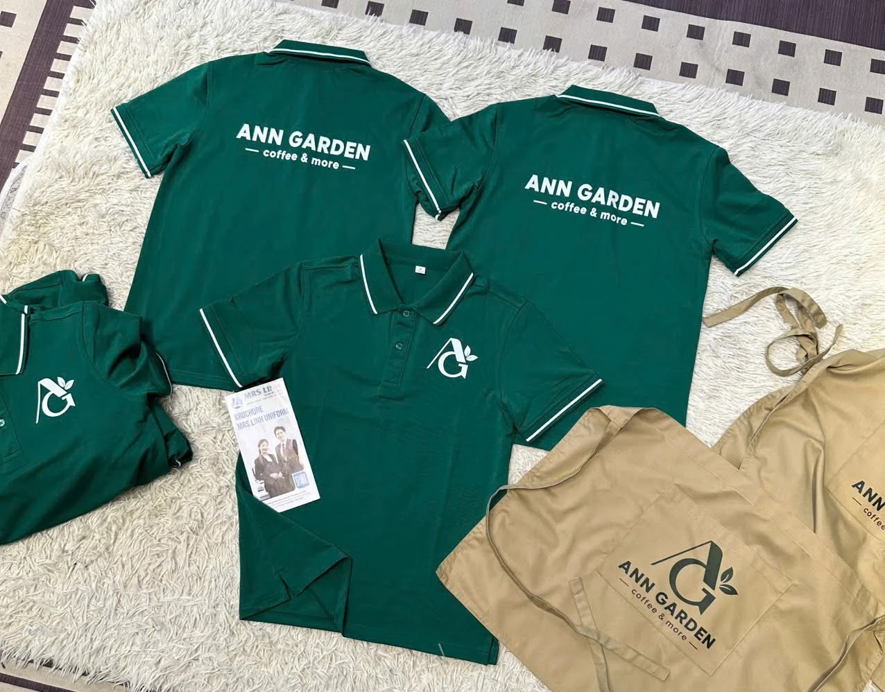 Feedback Áo Thun Polo 2026 | Đồng Phục Ann Garden Coffee & More | Mrs Linh Uniform