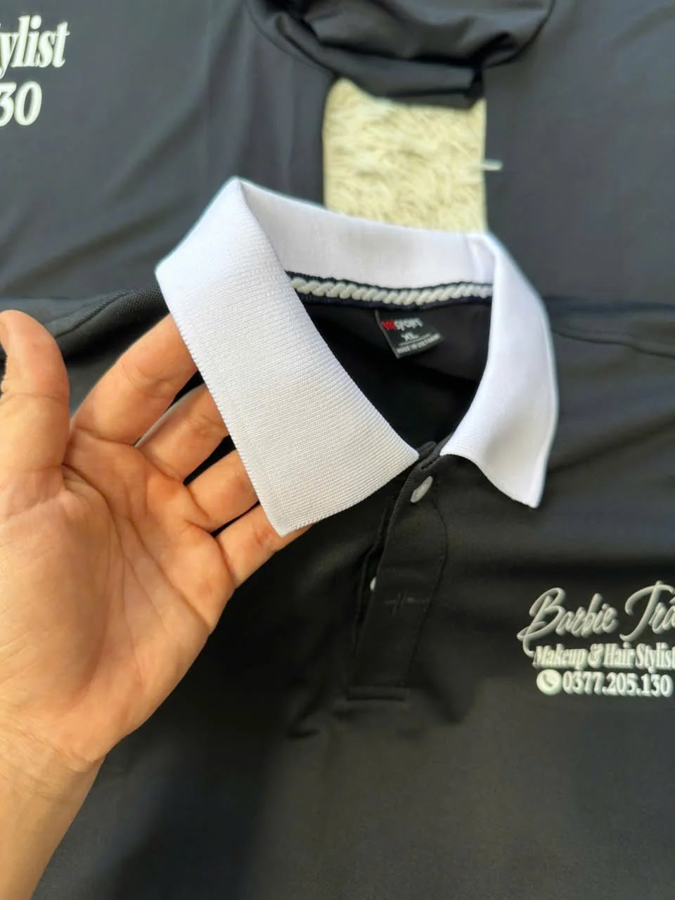 Áo Thun Polo 2026| Đồng Phục Barbei Trần Makeup & Hair Stylist | Mrs Linh Uniform