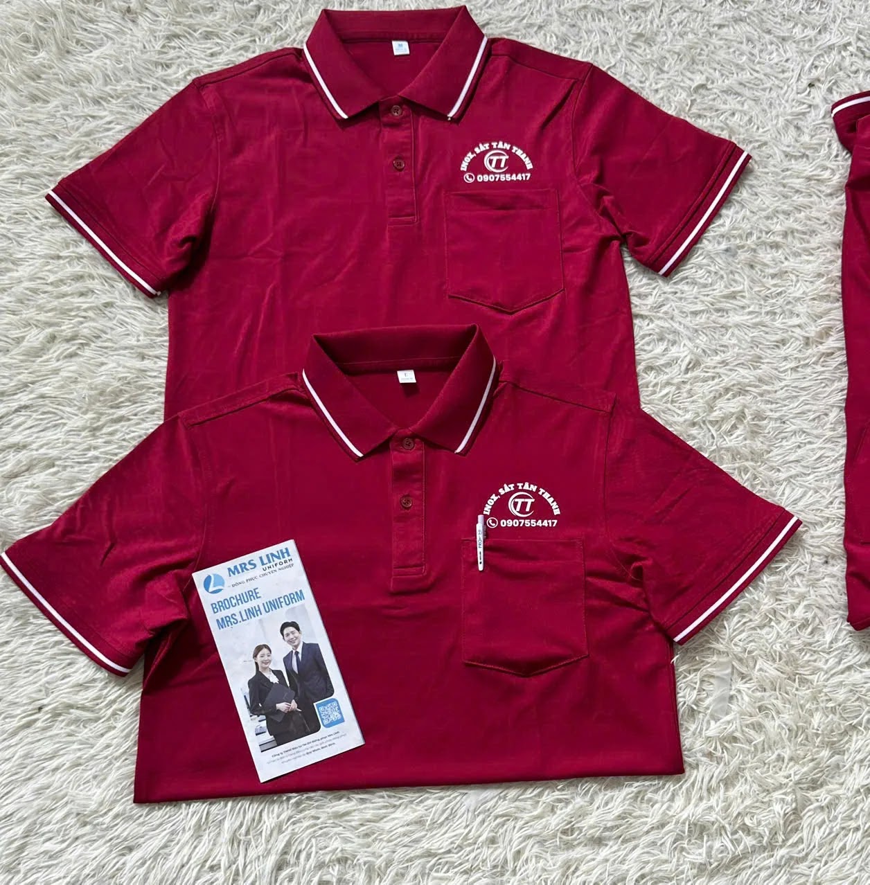 Áoo thun polo đồng phục khách hàng đã triển khai trong tháng 8