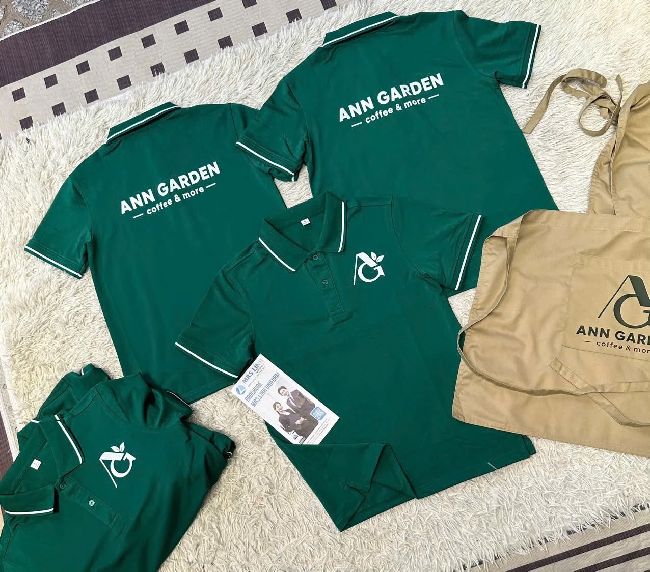Feedback Áo Thun Polo 2026 | Đồng Phục Ann Garden Coffee & More | Mrs Linh Uniform