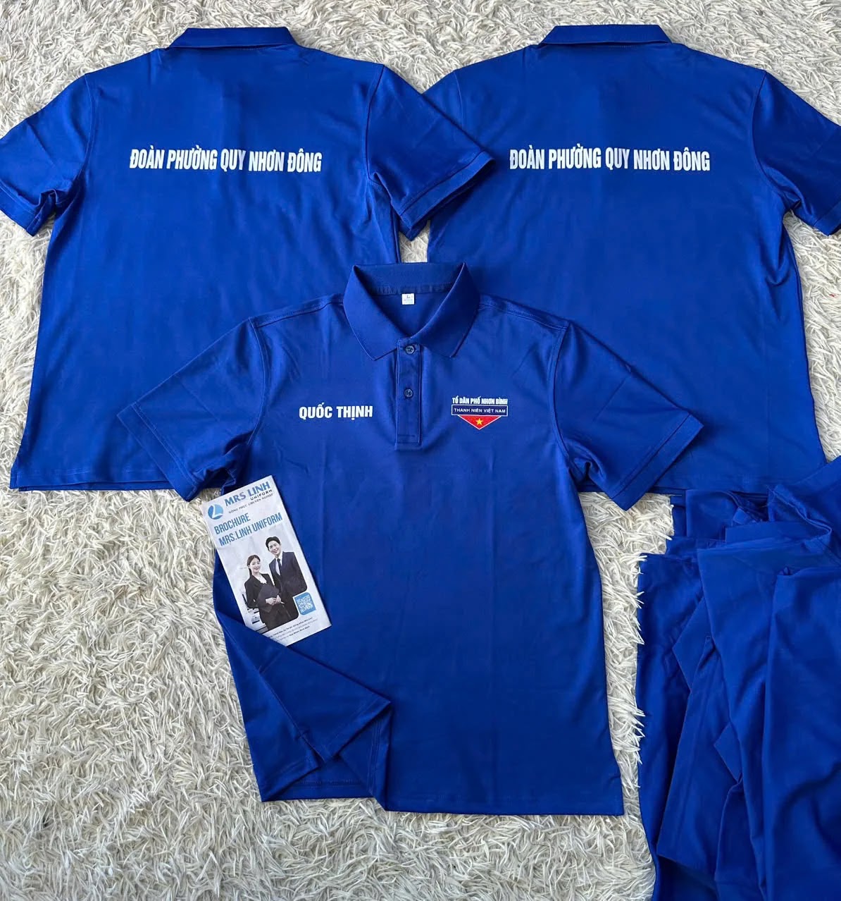 Áoo thun polo đồng phục khách hàng đã triển khai trong tháng 8