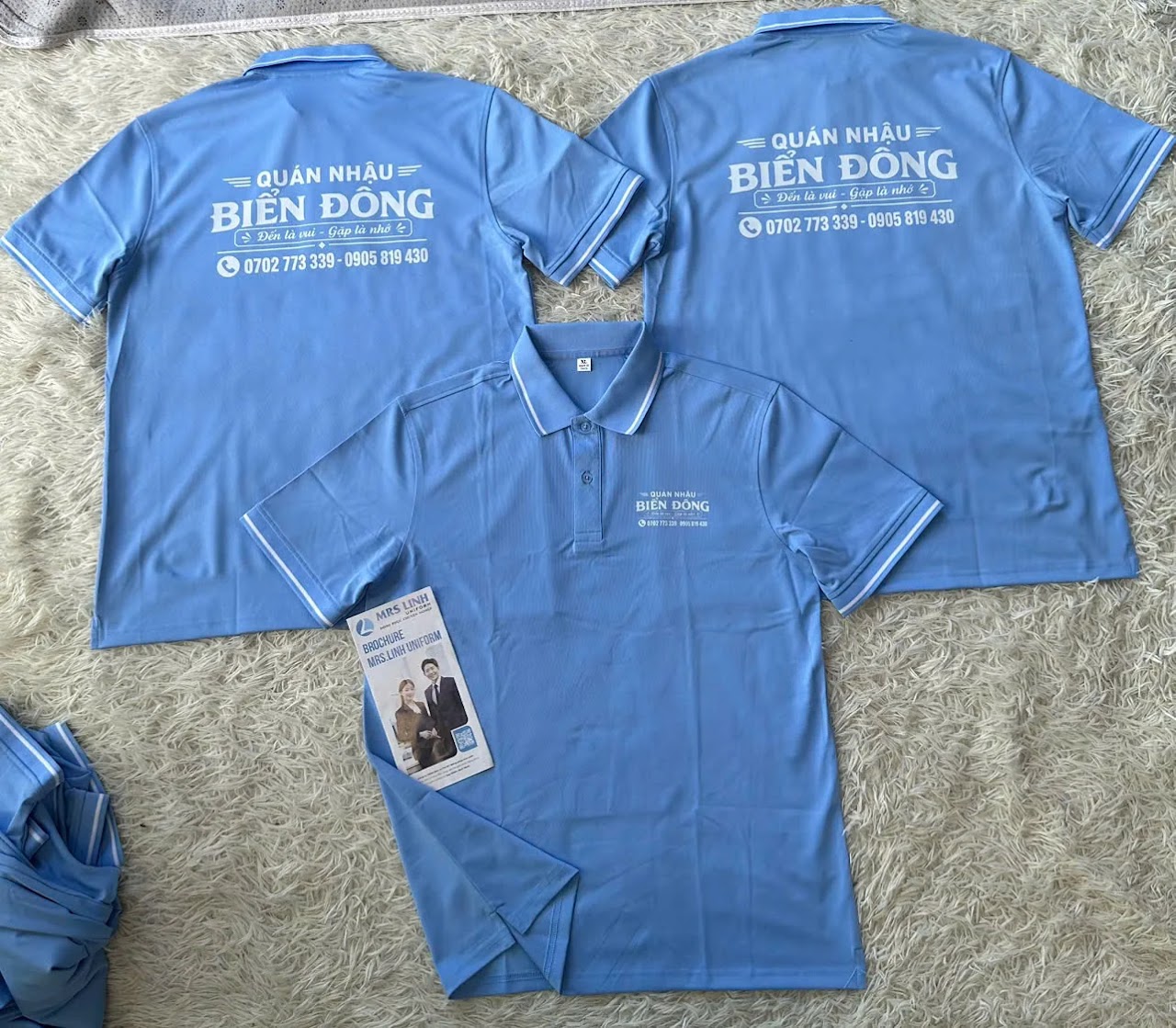 Áoo thun polo đồng phục khách hàng đã triển khai trong tháng 8