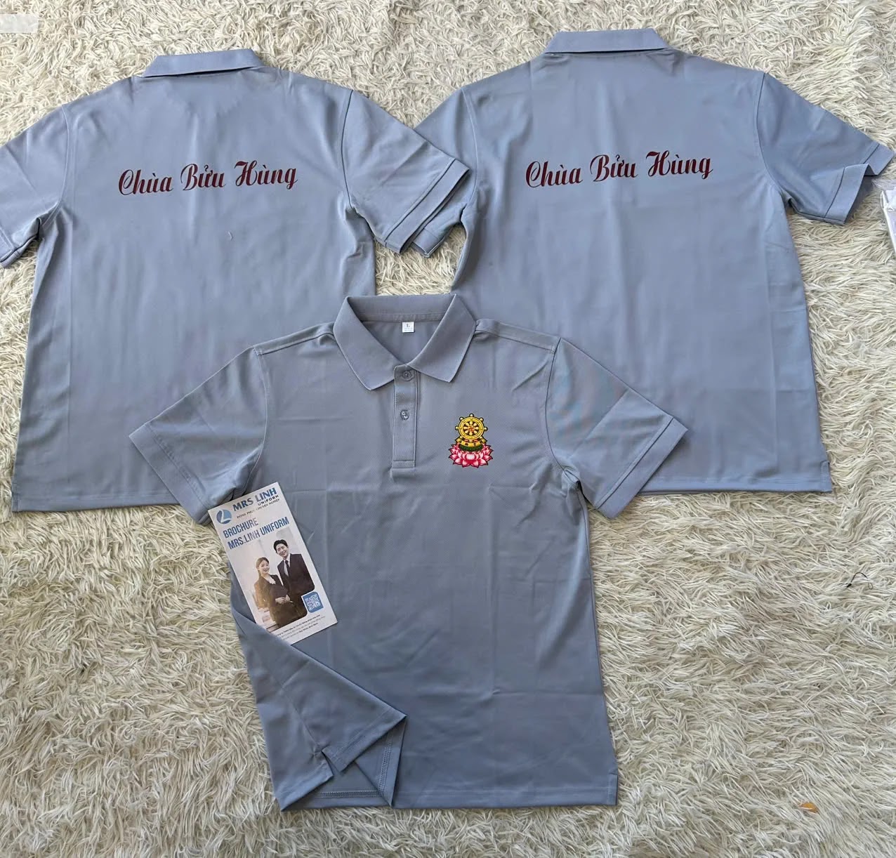 Áoo thun polo đồng phục khách hàng đã triển khai trong tháng 8