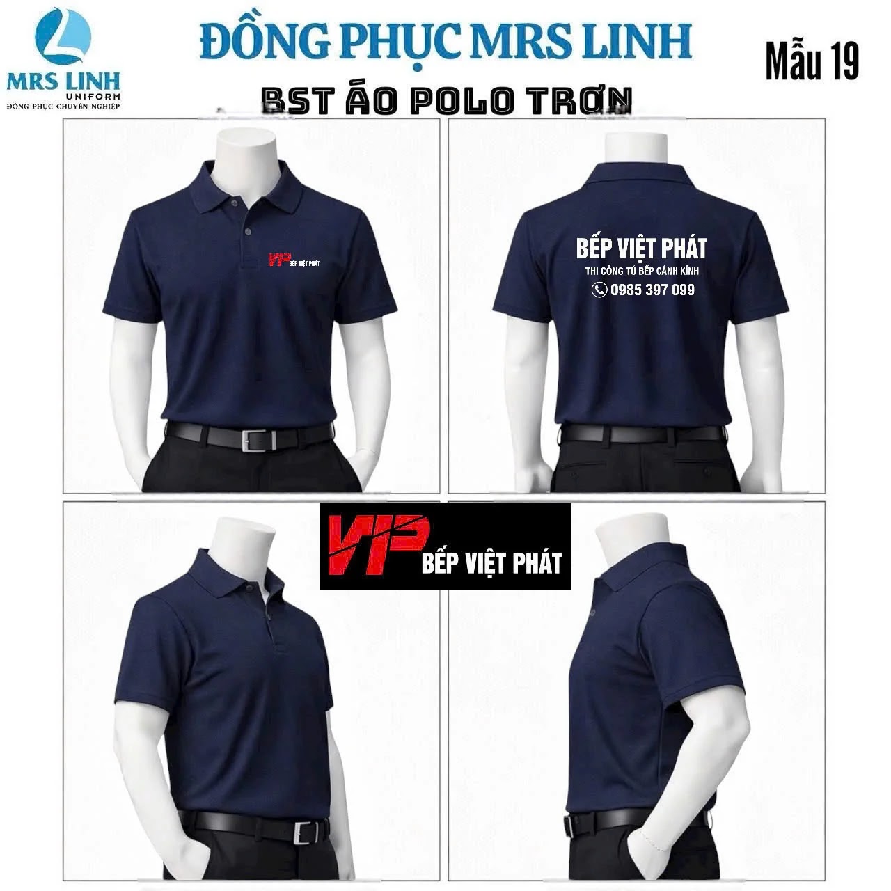 Áo Thun Polo 2026- Đồng Phục Công Ty TNHH Thương Mại Việt Phát CNV – BẾP VIỆT PHÁT