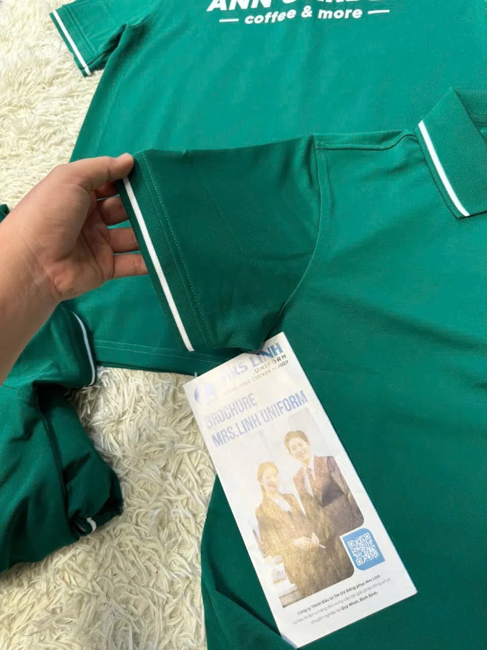 Feedback Áo Thun Polo 2026 | Đồng Phục Ann Garden Coffee & More | Mrs Linh Uniform