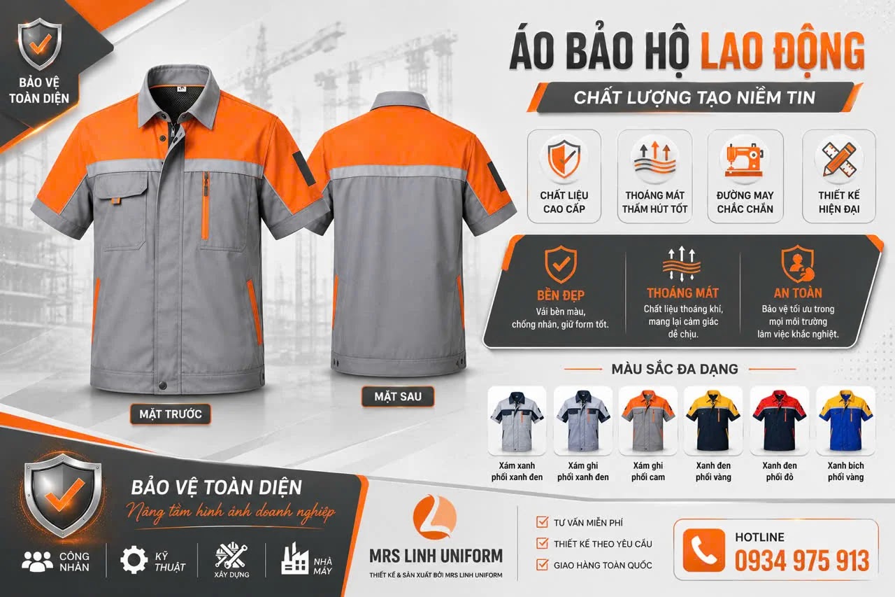 Áo Bảo Hộ Lao Động Cao Cấp 2026 | Thiết Kế Theo Yêu Cầu